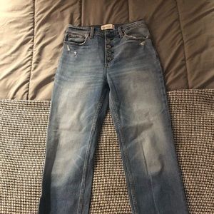 High Rise Ankle Jeans
